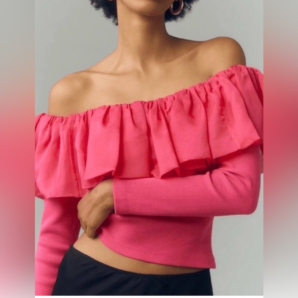 Anthropologie Off The Shoulder Top